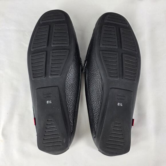 MARC JOSEPH N.Y. WOMEN'S BRIGHTON BEACH BLACK LEATHER PENNY LOAFER MULE SIZE 8.5 - Picture 7 of 11